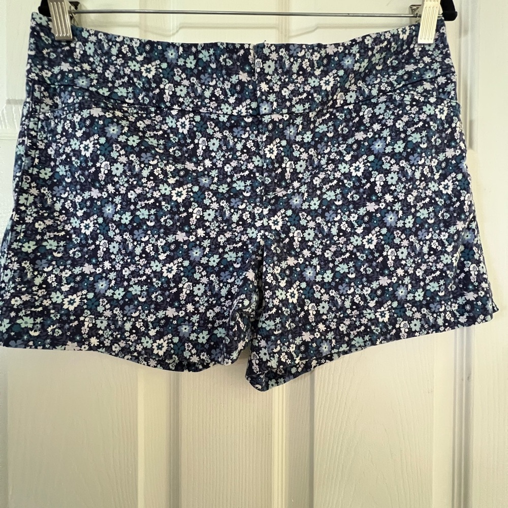 Calvin Klein Navy Floral Blue Women's Shorts